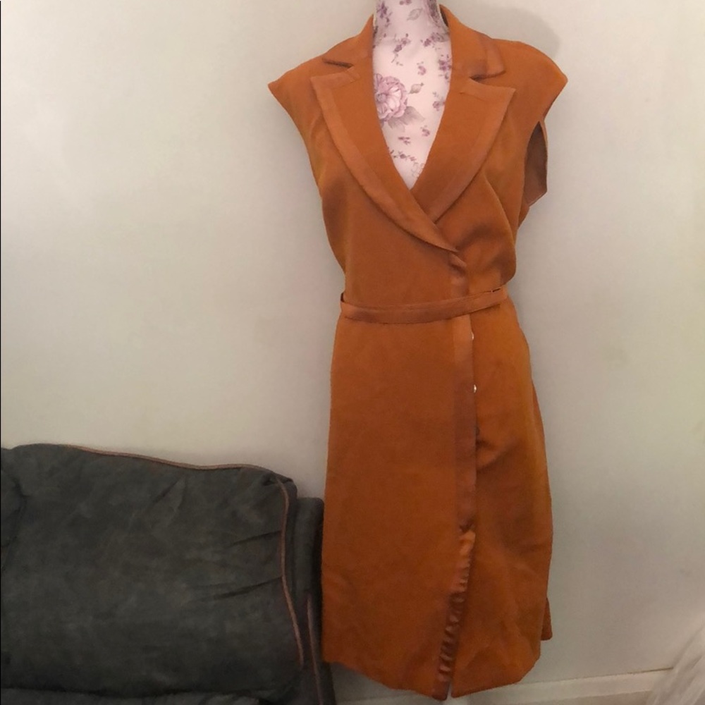 Orange vest dress